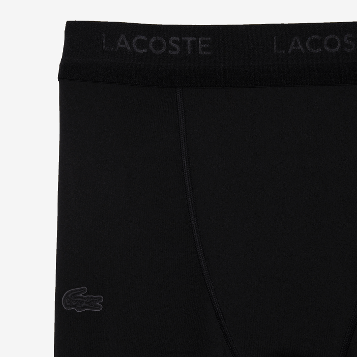 homens Lacoste preto 031 leggings esportivas de poliéster reciclado 08D0509