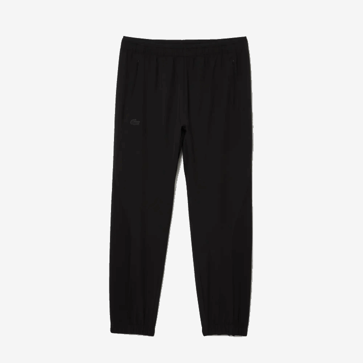 homens Lacoste preto c31 calças esportivas com zíper inferior 08D01091