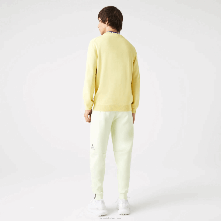 homens Lacoste amarelo 6gd calça de marca slim fit 08D0974