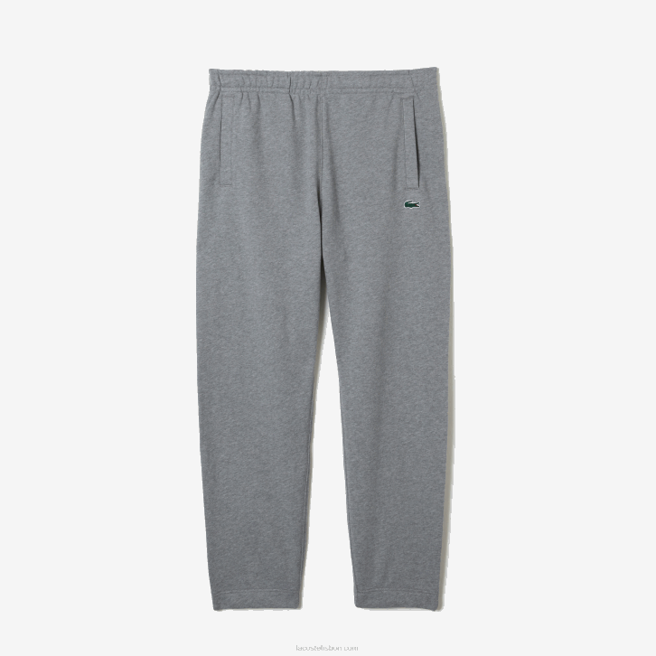 homens Lacoste ano chine cinza calças de treino impressas 08D01012