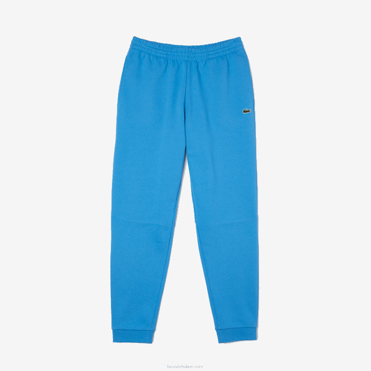 homens Lacoste azul 4x calça de moletom de ajuste cônico 08D01086