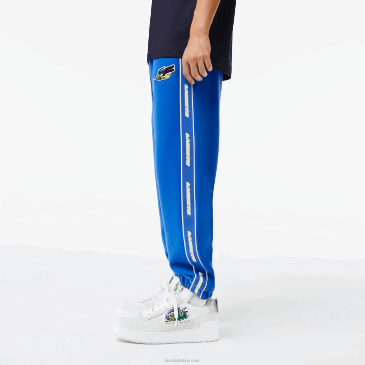 homens Lacoste azul k1q calça de banda de marca 08D01028