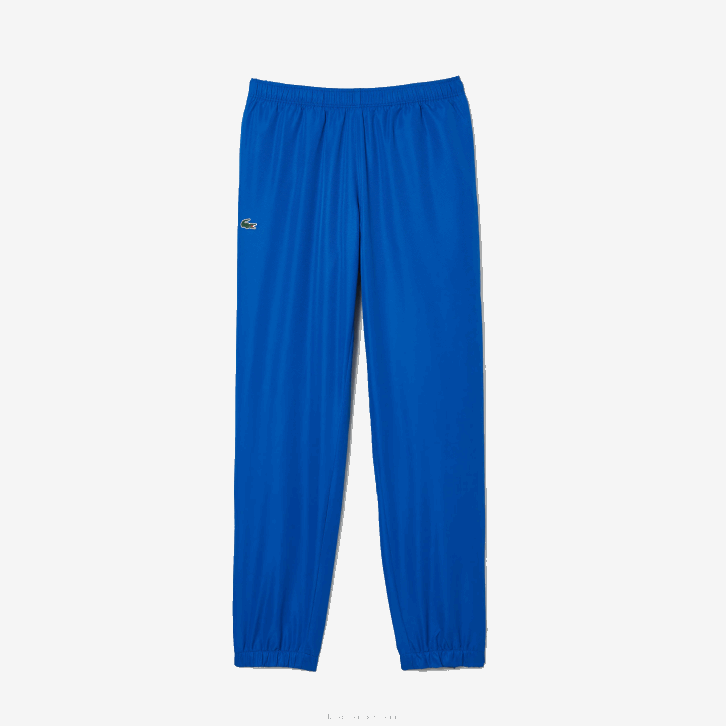 homens Lacoste azul k1q calça de tênis com estampa lateral esportiva 08D01087