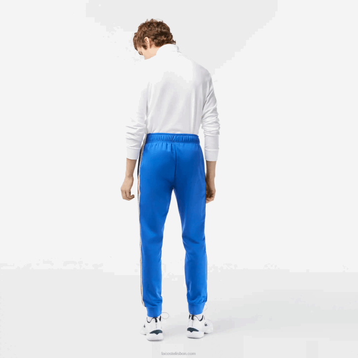homens Lacoste azul kxb calças de tênis resistentes à abrasão 08D0306