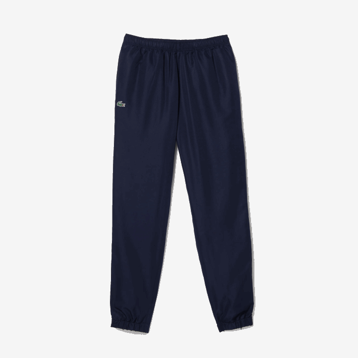 homens Lacoste azul marinho 166 calça de tênis com estampa lateral esportiva 08D01089