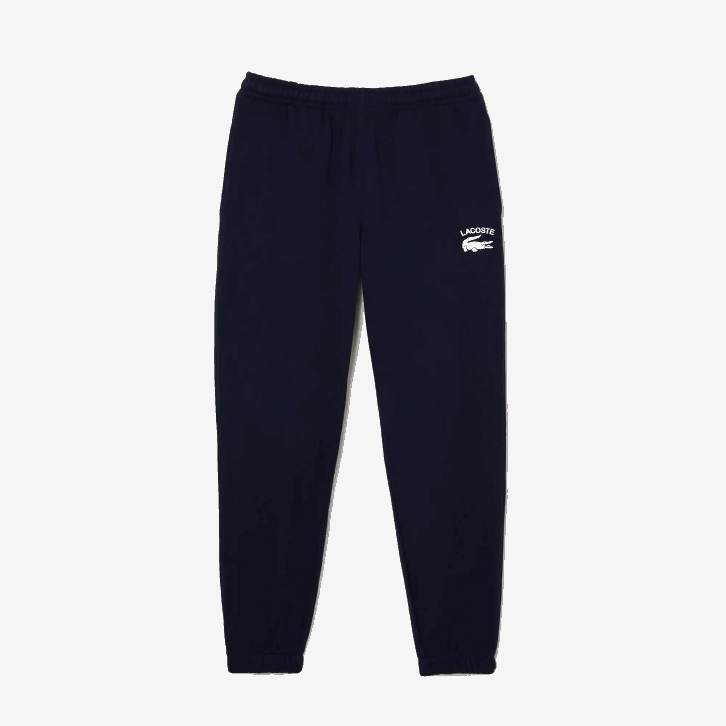 homens Lacoste azul marinho 166 calça de treino cônica 08D0551