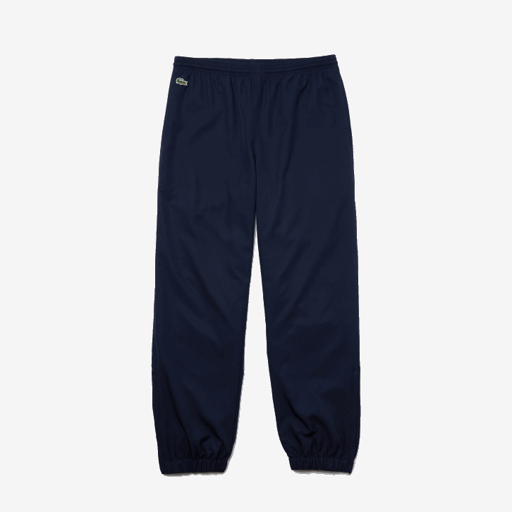 homens Lacoste azul marinho 166 calça esportiva de tafetá com tecelagem de diamante 08D01115