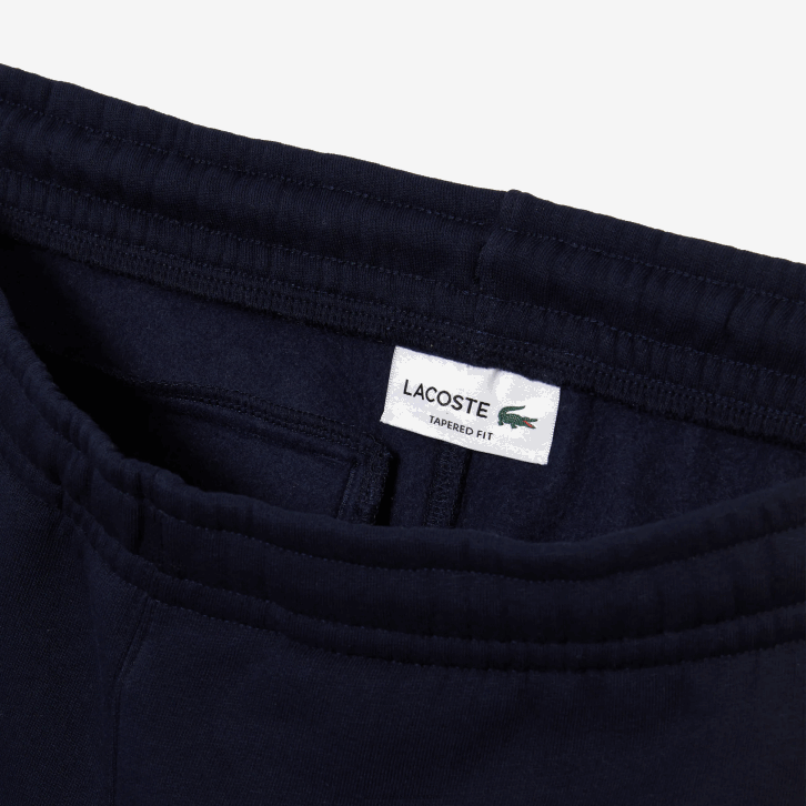 homens Lacoste azul marinho amarelo 144 calças de bandas de contraste 08D01059