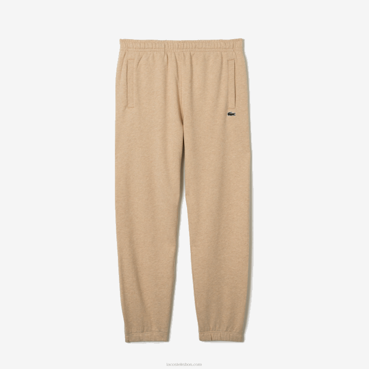 homens Lacoste bege 4jw calças de treino impressas 08D01013