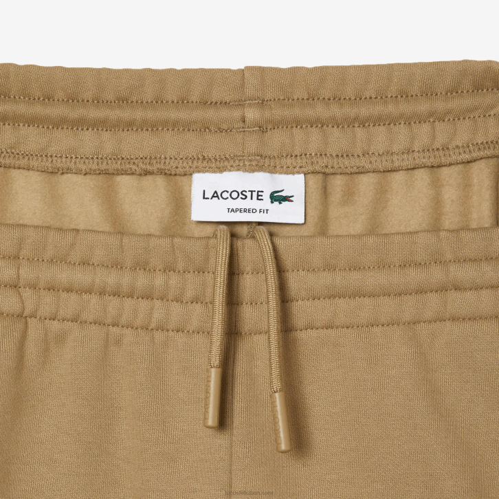 homens Lacoste bege cb8 calça de moletom de ajuste cônico 08D0350