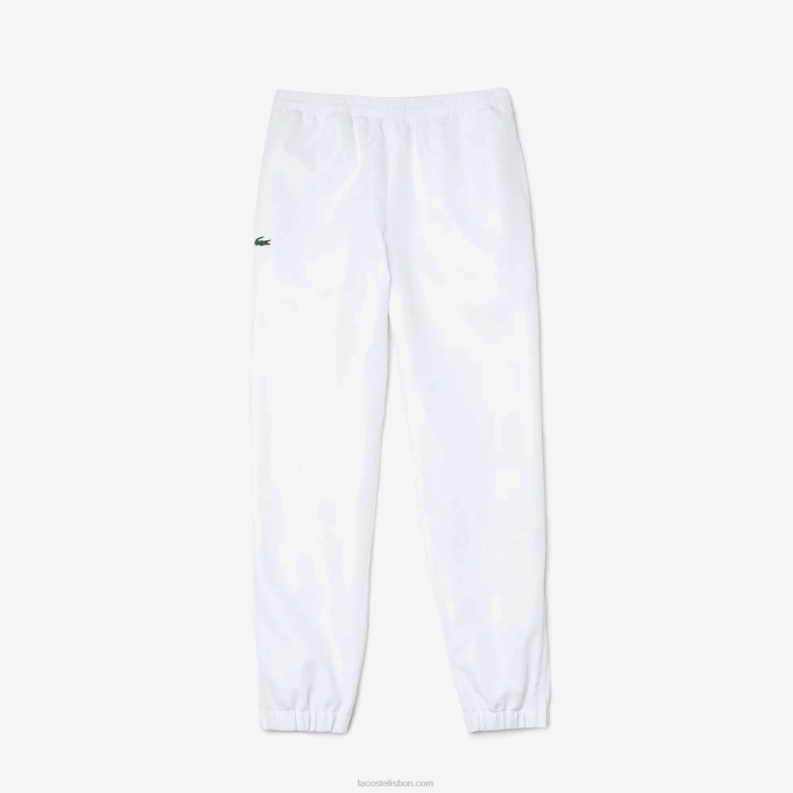 homens Lacoste branco 001 calças esportivas de tecido leve 08D0549