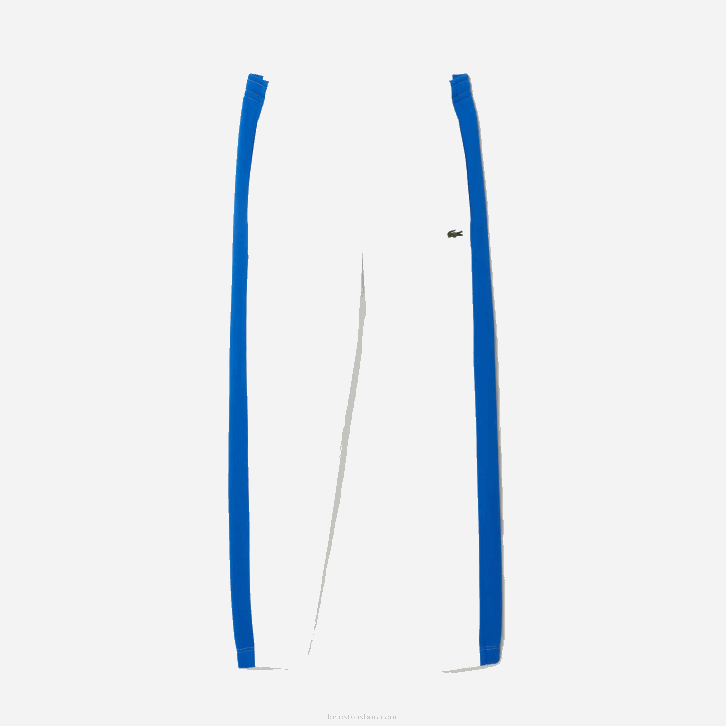 homens Lacoste branco azul lmq calças de bandas de contraste 08D01060