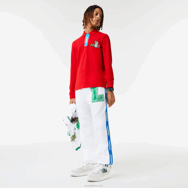 homens Lacoste branco sbh calças repelentes de água 08D01085