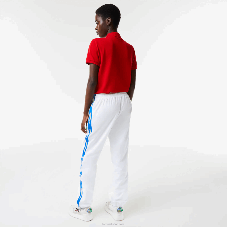 homens Lacoste branco sbh calças repelentes de água 08D01085