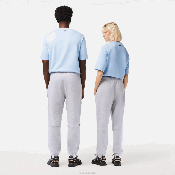 homens Lacoste chine cinza cca calça esportiva de lã de algodão orgânico 08D01048