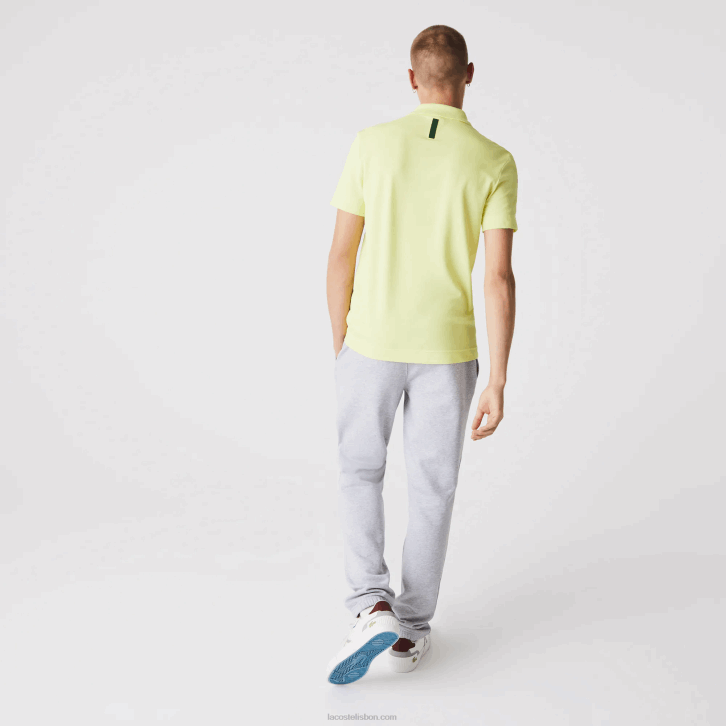 homens Lacoste chine cinza cca calça esportiva de lã para tênis 08D01152