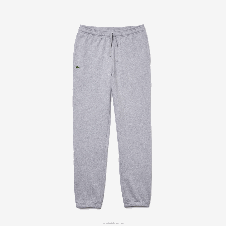 homens Lacoste chine cinza cca calça esportiva de lã para tênis 08D01152