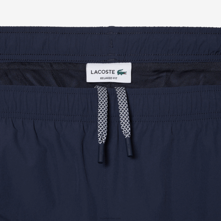 homens Lacoste kxe azul calças elásticas à prova d\'água 08D0336