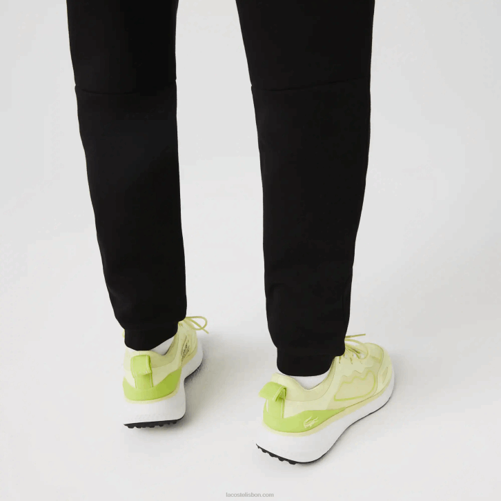 homens Lacoste preto 031 calça de moletom de ajuste cônico 08D0347