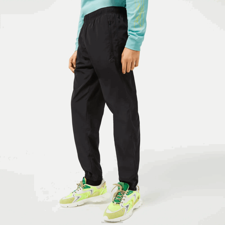 homens Lacoste preto 031 calça de trilha com coordenadas gps 08D0304