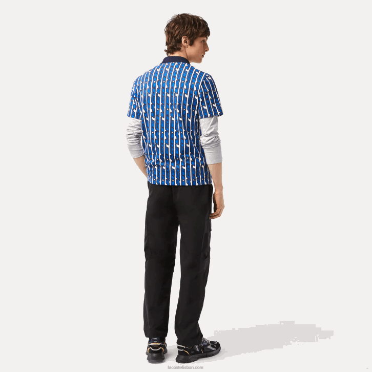 homens Lacoste preto 031 calça de trilha repelente à água de ajuste relaxado 08D023