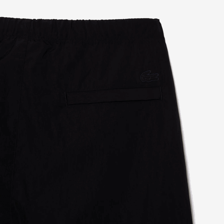 homens Lacoste preto 031 calça de trilha repelente à água de ajuste relaxado 08D023