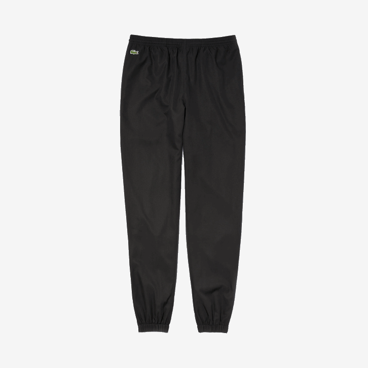 homens Lacoste preto 031 calça esportiva de tafetá com tecelagem de diamante 08D01113