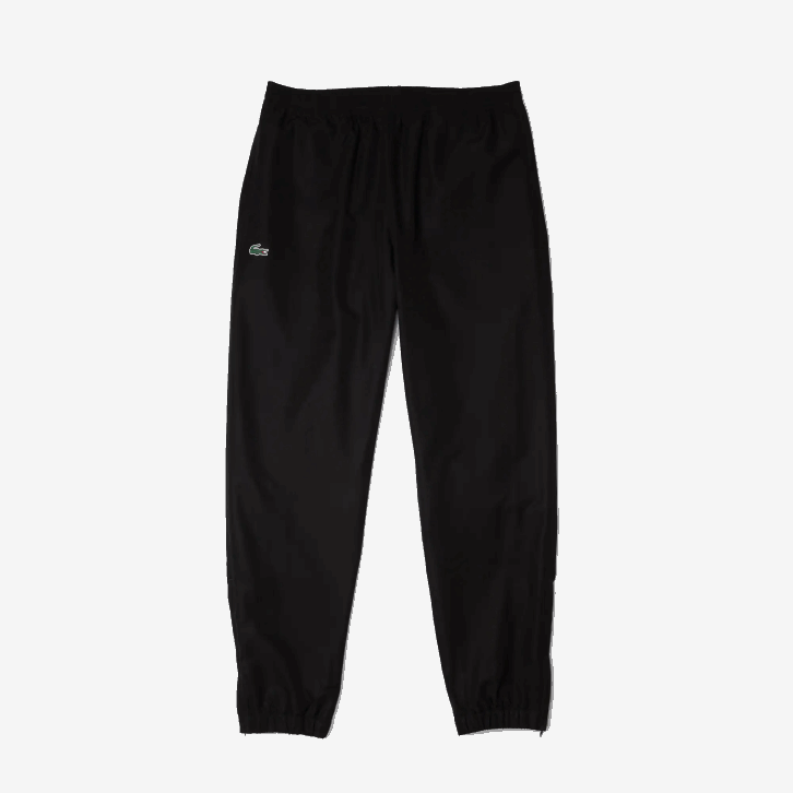 homens Lacoste preto 031 calças esportivas de tecido leve 08D0550