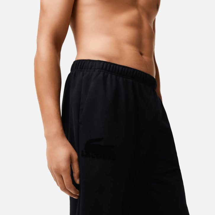 homens Lacoste preto c31 joggers de lã de algodão 08D01476
