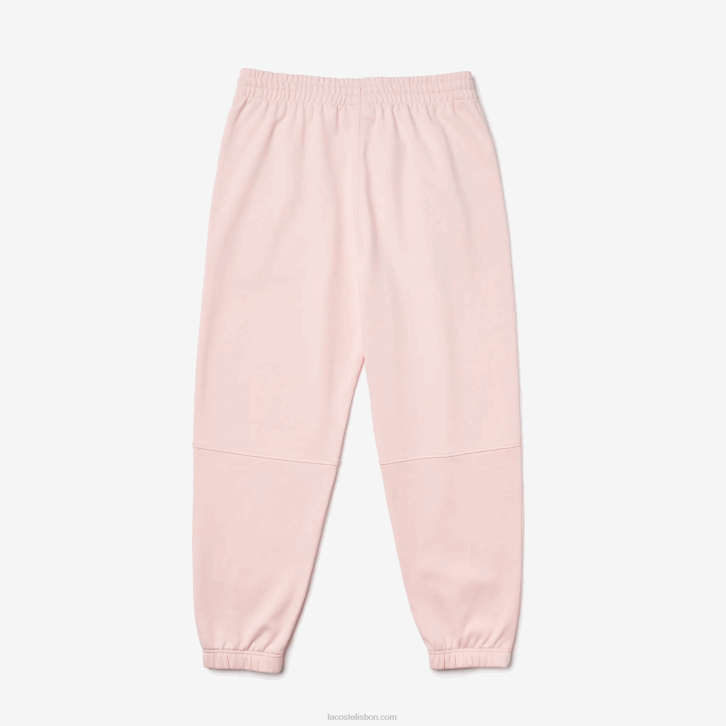 homens Lacoste rosa claro t03 calça esportiva de lã de algodão orgânico 08D01050