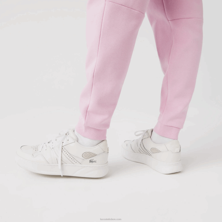 homens Lacoste rosa z4h calça de moletom de ajuste cônico 08D01014