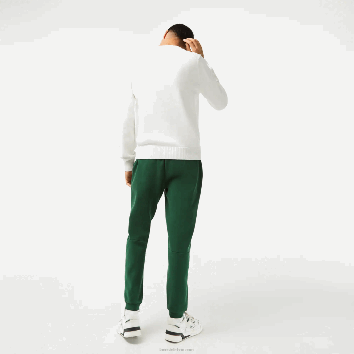 homens Lacoste verde 132 calça de moletom de ajuste cônico 08D01024