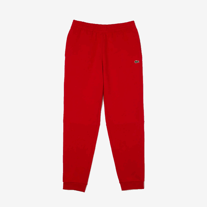 homens Lacoste vermelho 240 calça de moletom de ajuste cônico 08D0987