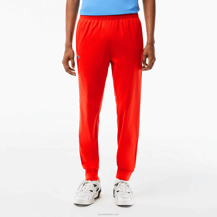 homens Lacoste vermelho s5h calças de tênis resistentes à abrasão 08D0307