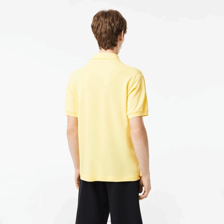 homens Lacoste amarelo 107 polo l.12.12 original 08D0241