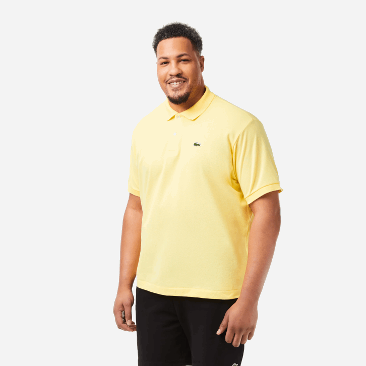 homens Lacoste amarelo 107 polo l.12.12 original 08D0241