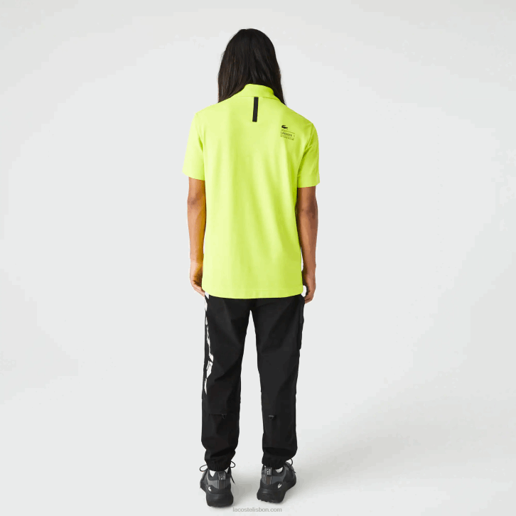 homens Lacoste amarelo 90v polo piquet regular fit da marca 08D0627