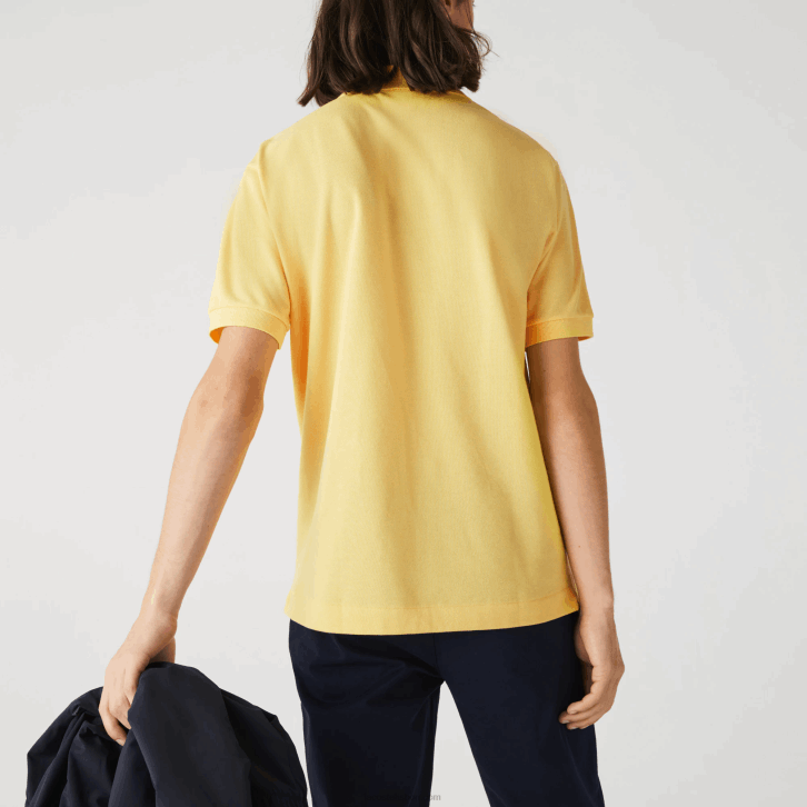 homens Lacoste amarelo z0a polo l.12.12 original 08D0870