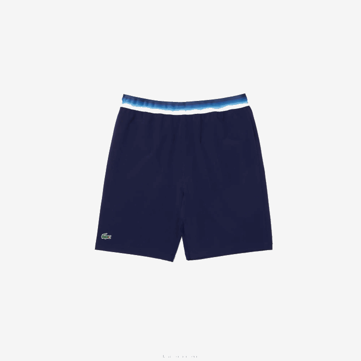 homens Lacoste azul 78x shorts esportivos x novak djokovic light stretch 08D01532