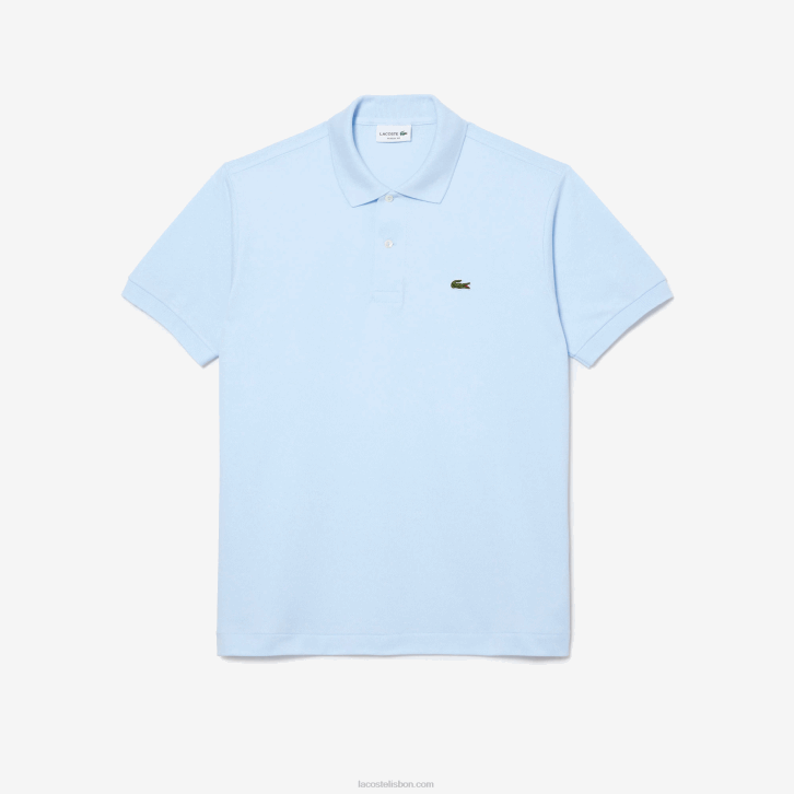 homens Lacoste azul claro t01 polo l.12.12 original 08D061