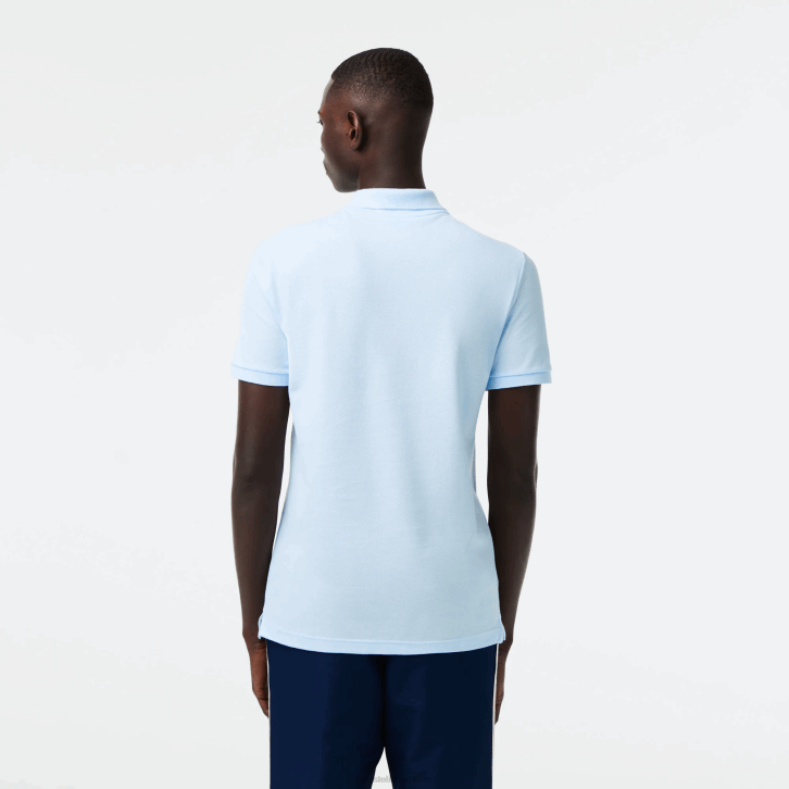 homens Lacoste azul claro t01 polo slim fit L.12.12 original 08D0806