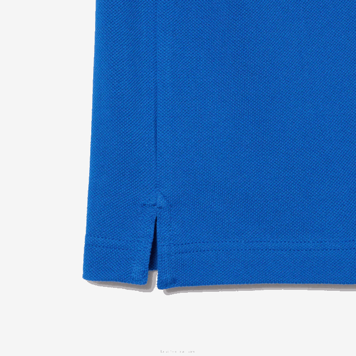 homens Lacoste azul kxb polo slim fit L.12.12 original 08D0242