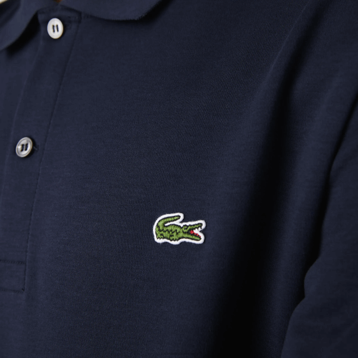 homens Lacoste azul marinho 166 polo de algodão pima de ajuste regular 08D0791