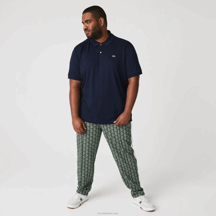 homens Lacoste azul marinho 166 polo de algodão pima de ajuste regular 08D0791