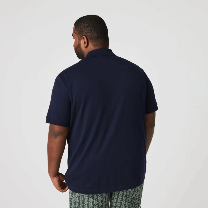 homens Lacoste azul marinho 166 polo de algodão pima de ajuste regular 08D0791