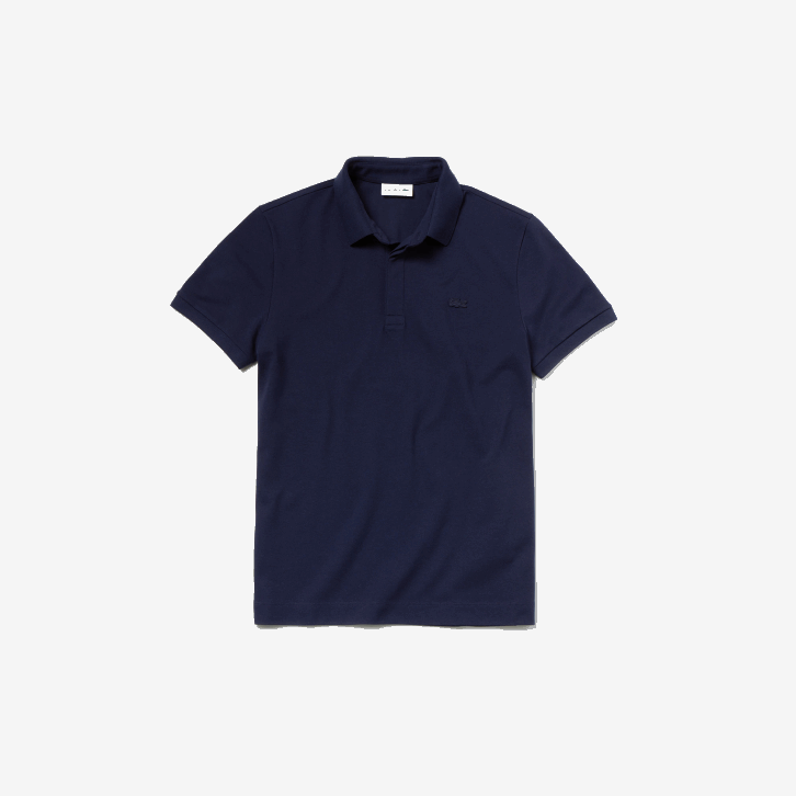 homens Lacoste azul marinho 166 polo smart paris em piquê de algodão elástico 08D0611