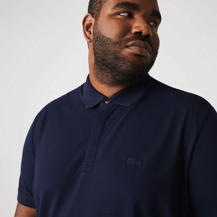 homens Lacoste azul marinho 166 polo smart paris em piquê de algodão elástico 08D0611