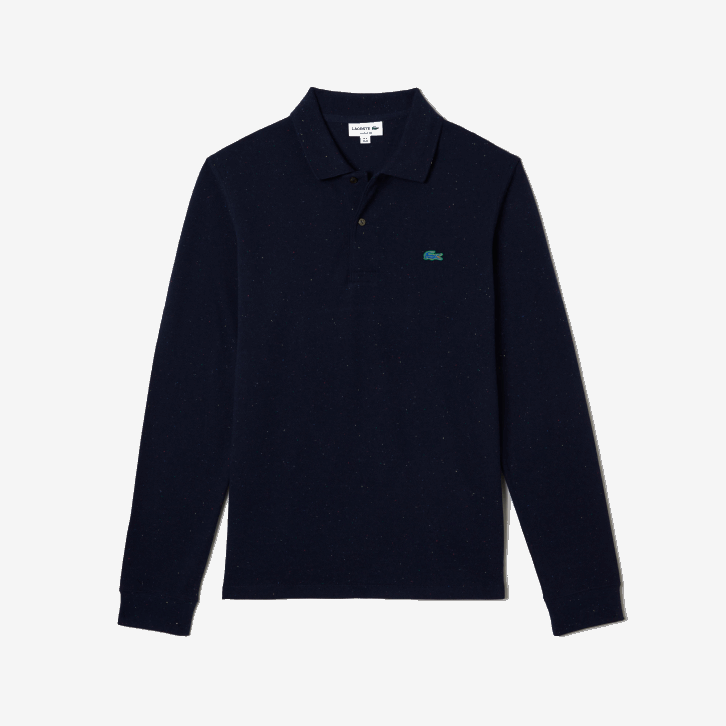 homens Lacoste azul marinho 7cg polo clássico com estampa salpicada 08D0704
