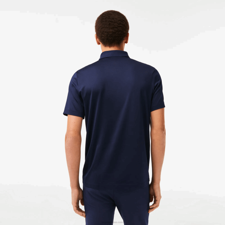 homens Lacoste azul marinho branco 525 camisa pólo de golfe jersey esporte 08D0596