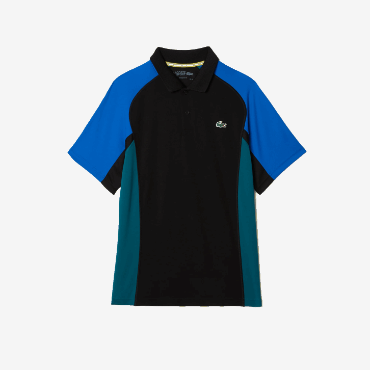 homens Lacoste azul preto verde y57 polo de tênis esportivo termorregulador 08D0780